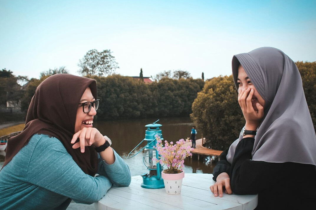 friends talking openly