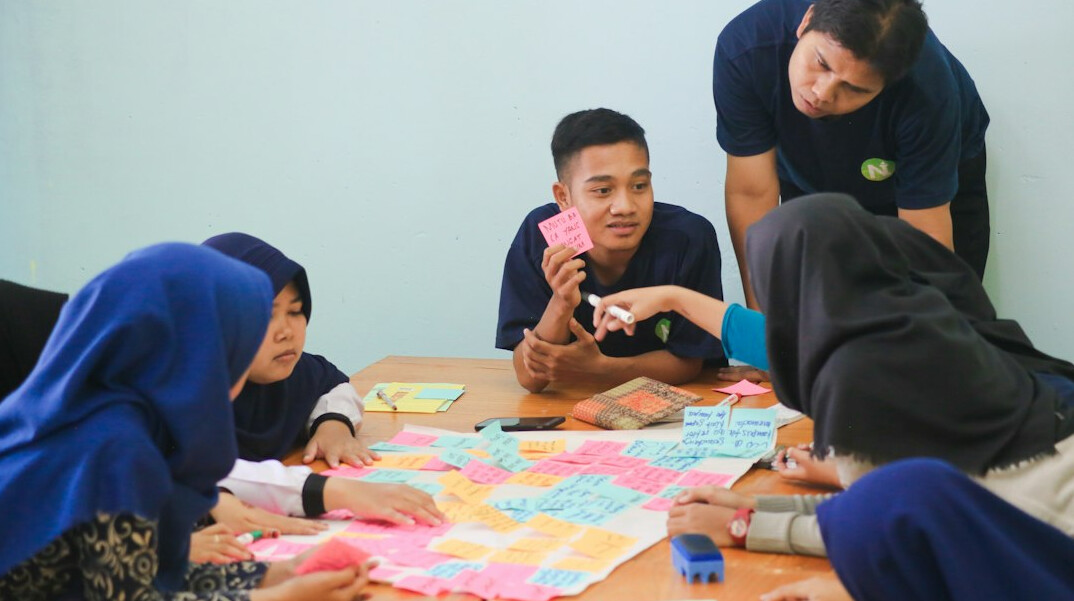 group discussion in classroom